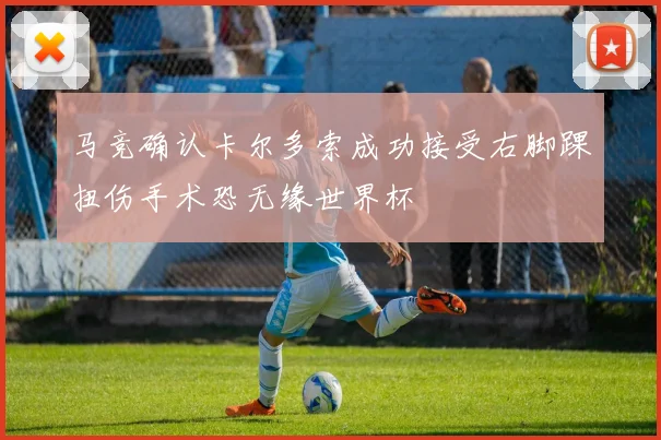 马竞确认卡尔多索成功接受右脚踝扭伤手术恐无缘世界杯